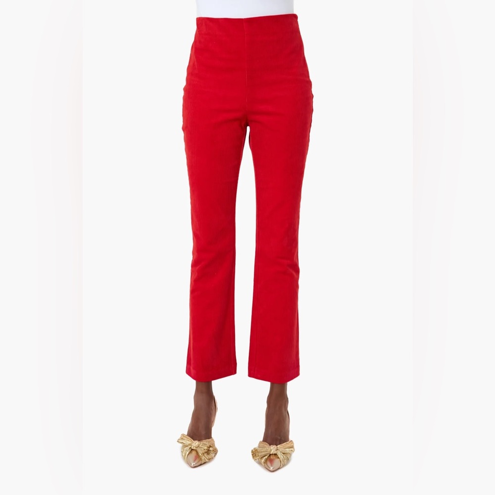 Tuckernuck NWT Women's Red Corduroy Ashford Pants Bold Red Size XXXL = 18